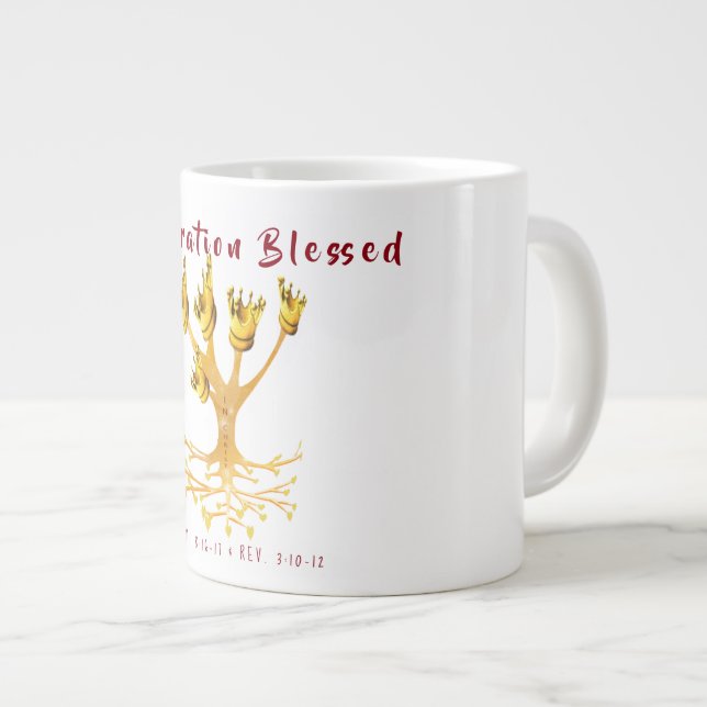 Caneca De Café Grande "Geração Abençoada", Mug (Frente Esquerda)