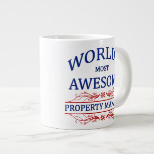 Caneca De Café Grande Gerente de propriedades mais incrível do mundo