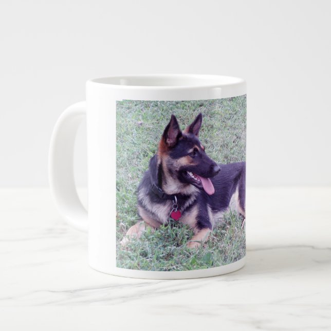 Caneca De Café Grande German shepherd (Frente Esquerda)