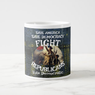 CANECA DE CAFÉ GRANDE GERRYMANDERING CUSTA PREÇO PARA SEMPRE GUERRA SEM