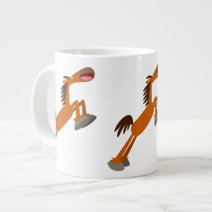 Caneca De Café Grande Giddyup, Horsey! Cartoon Horse Jumbo Mug