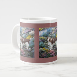 Caneca De Café Grande Gifes de Arte do Welsh Springer Spaniel