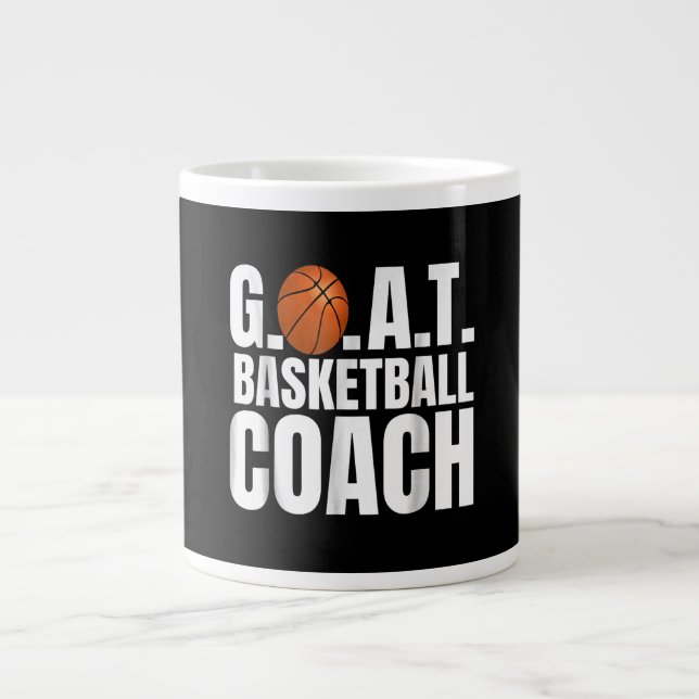 Caneca De Café Grande Gift do treinador de basquetebol de Cabra (Frente)