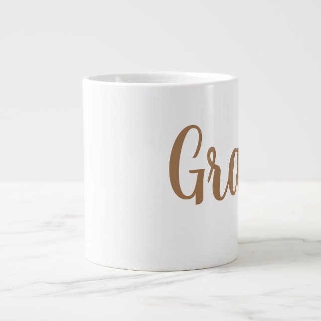 Caneca De Café Grande Gigante Mug of Grace (Frente)