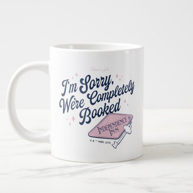 Caneca De Café Grande Gilmore Girls Completely Booked Design (Esquerda)