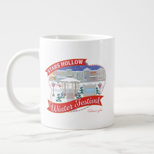 Caneca De Café Grande Gilmore Girls | Festival de inverno Stars Hollow (Esquerda)