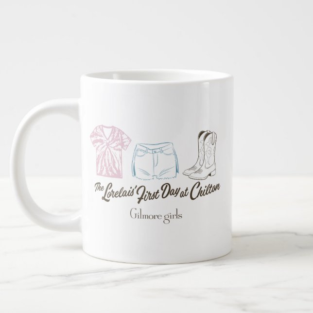 Caneca De Café Grande Gilmore Girls Lorelai Chilton Outfit Design (Esquerda)