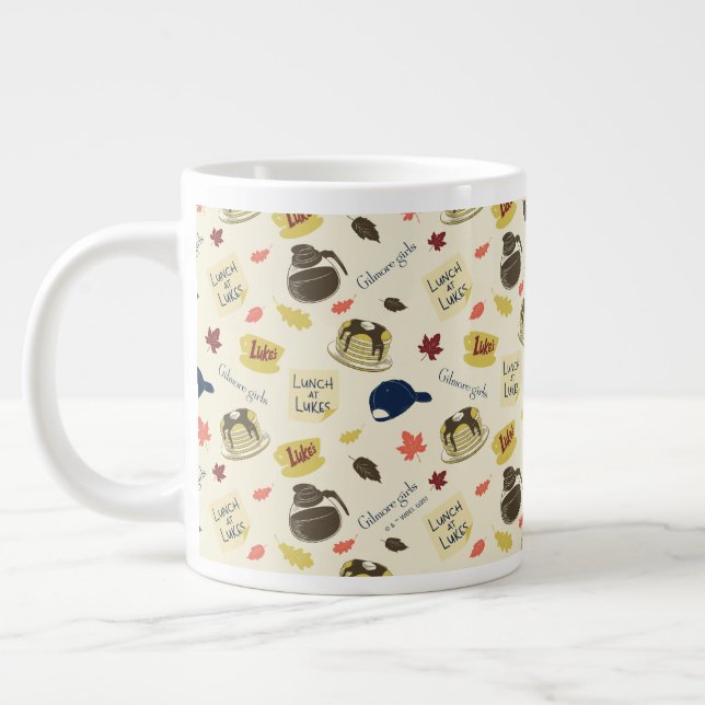 Caneca De Café Grande Gilmore Girls Lunch at Luke’s Pattern (Esquerda)
