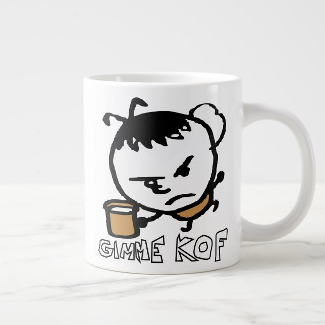 Caneca De Café Grande Gimme Kof (Direita)