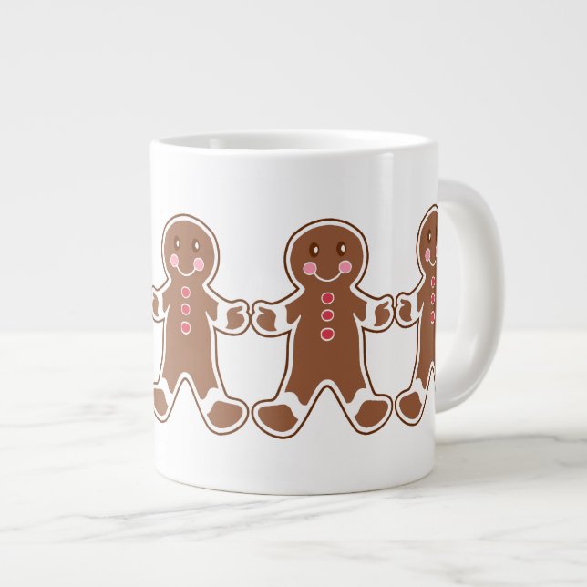 Caneca De Café Grande Gingerbird Boy Mug (Frente Esquerda)