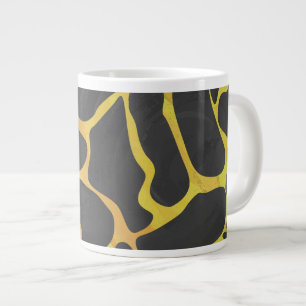 Caneca De Café Grande Giraffe Black and Yellow Impressão