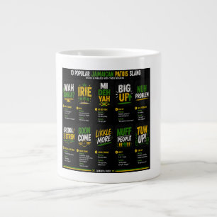 Caneca De Café Grande Gíria Patois Jamaicana