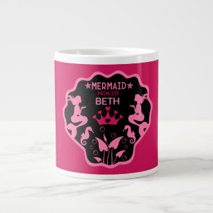 Caneca De Café Grande Girl Mermaid Princess
