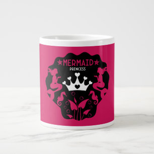 Caneca De Café Grande Girl Mermaid Princess