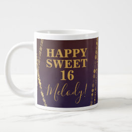 Caneca De Café Grande Girly Bordeaux Red Burgundy Glam Sweet 16 Aniversá