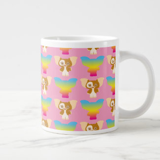 Caneca De Café Grande Gizmo | Padrão do arco-íris
