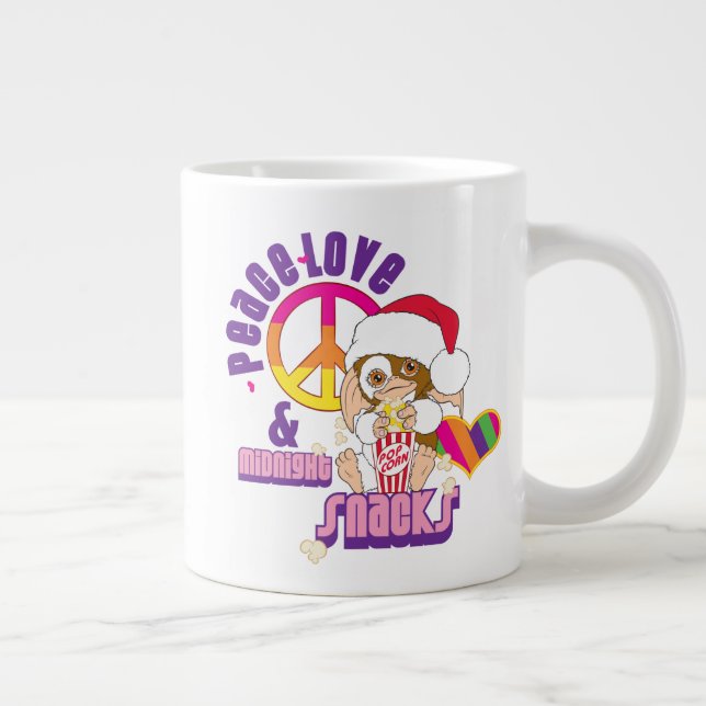 Caneca De Café Grande Gizmo | Peace Love & Midnight Snacks (Direita)