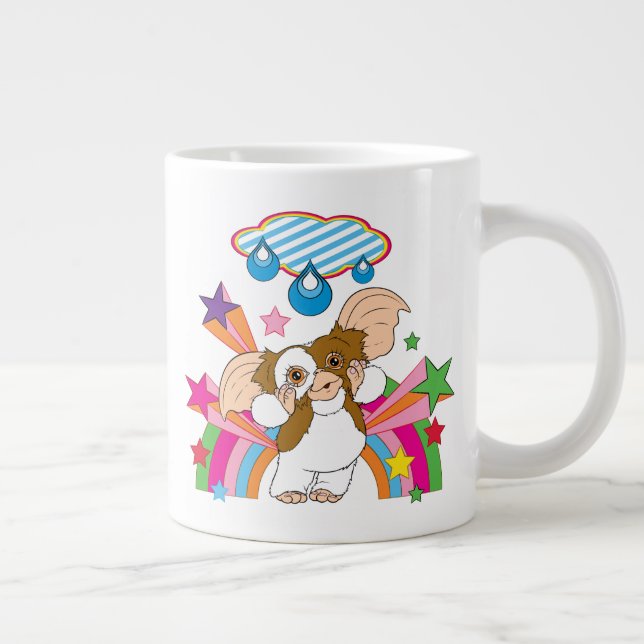 Caneca De Café Grande Gizmo | Sonho de gotas de chuva (Direita)