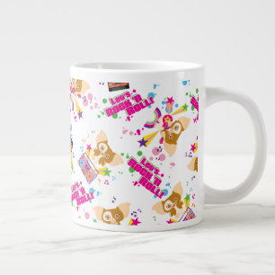 Caneca De Café Grande Gizmo Vamos Rock 'n Roll Pattern