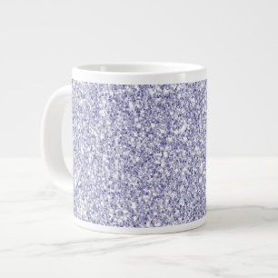 Caneca De Café Grande Glam Lavanda Lilac Purple Glitter