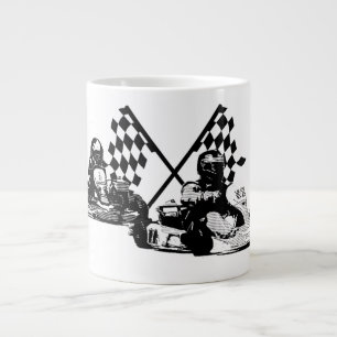 Caneca De Café Grande Go Kart Racers