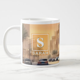 Caneca De Café Grande Golden Hour Distrito Al-Olaya, Riade – Grande Mug