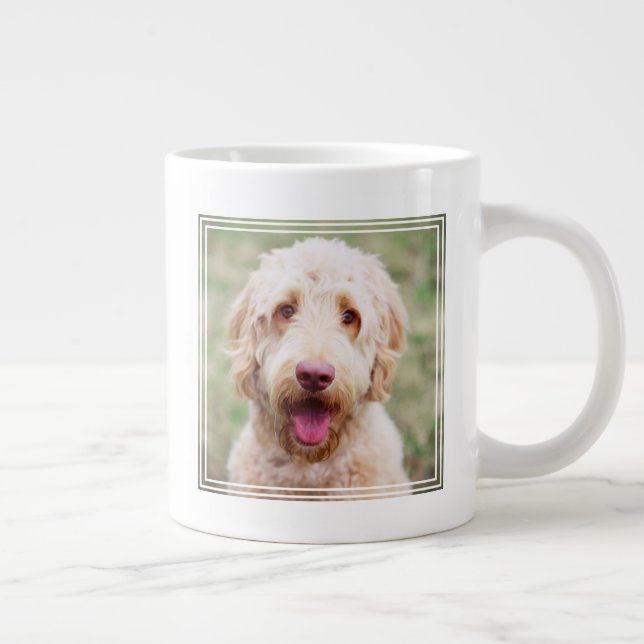 Caneca De Café Grande Goldendoodle sorrindo (Direita)