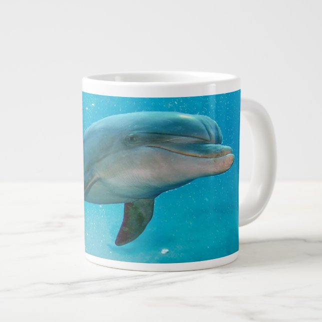 Caneca De Café Grande Golfinho de Gargalose (Frente Esquerda)