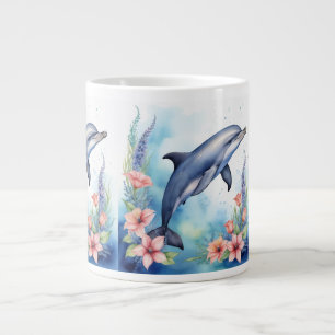Caneca De Café Grande Golfinho-marinho