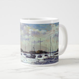 Caneca De Café Grande Golfo claro da noite de Morbihan 2002