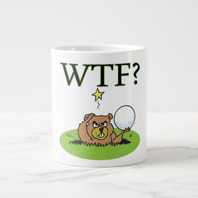 Caneca De Café Grande Gopher irritado (Frente)