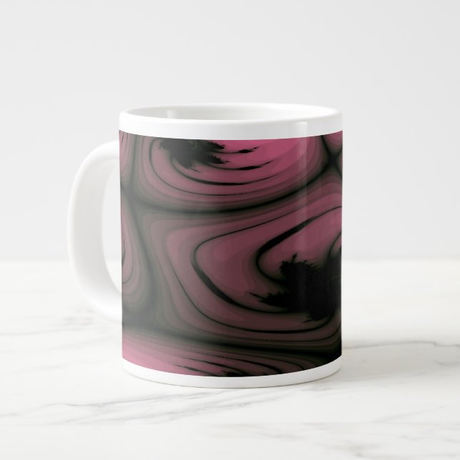 Caneca De Café Grande Gótica Swirls Mug (Frente Esquerda)