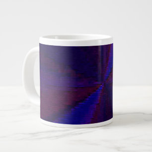 Caneca De Café Grande Gradação circular - Azul a Roxo