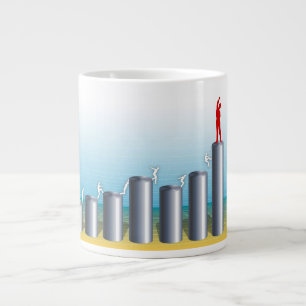 Caneca De Café Grande Gráfico de Negócios
