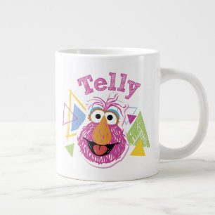 Caneca De Café Grande Gráfico Divertido do Telly Monster