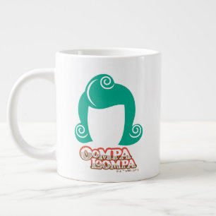 Caneca De Café Grande Gráfico do Cabelo Oompa Loompa