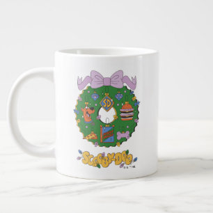 Caneca De Café Grande Gráficos de Coroa de Lanche de Férias do Scooby-Do