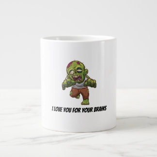 Caneca De Café Grande Gráficos de Halloween de Zumbi