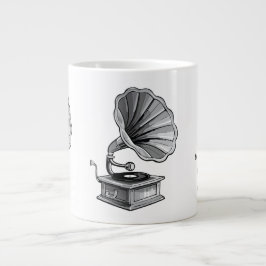 Caneca De Café Grande Gramophone