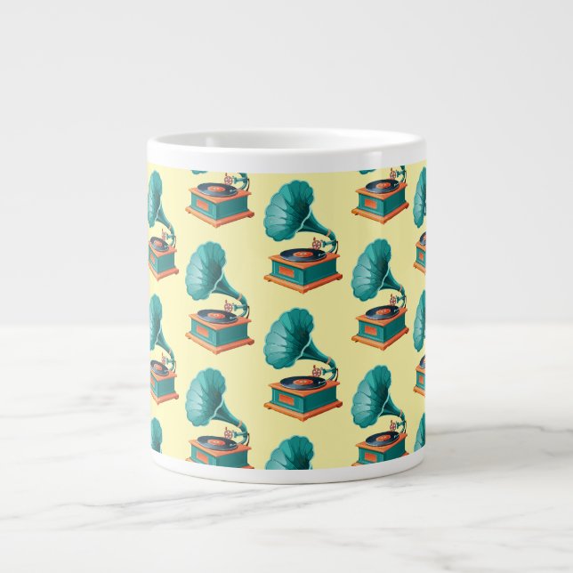 Caneca De Café Grande Gramophone (Frente)