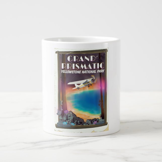 Caneca De Café Grande Grand Prismatic, Yellowstone National Park, EUA (Frente)