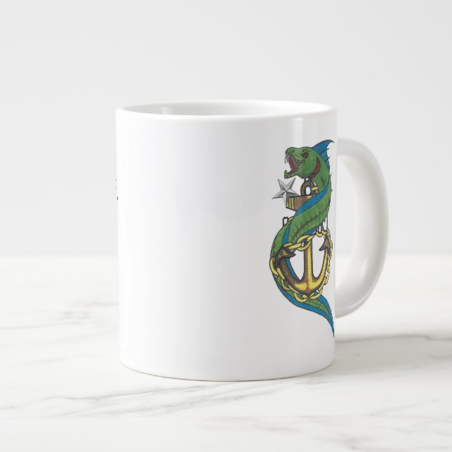 Caneca De Café Grande Grande Mestre Chefe Gigante De Café Coffee Mug (Frente Esquerda)