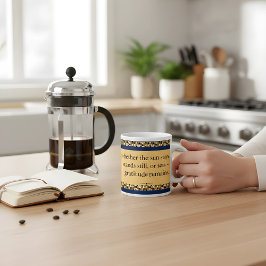 Caneca De Café Grande Gratidão Permanece | Afirmação Inspiradora