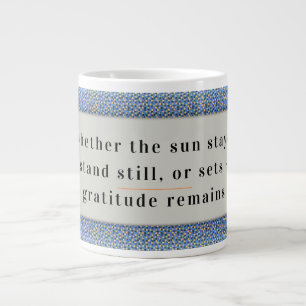 Caneca De Café Grande Gratidão Permanece: Dia Agradável e Noite Melhor S
