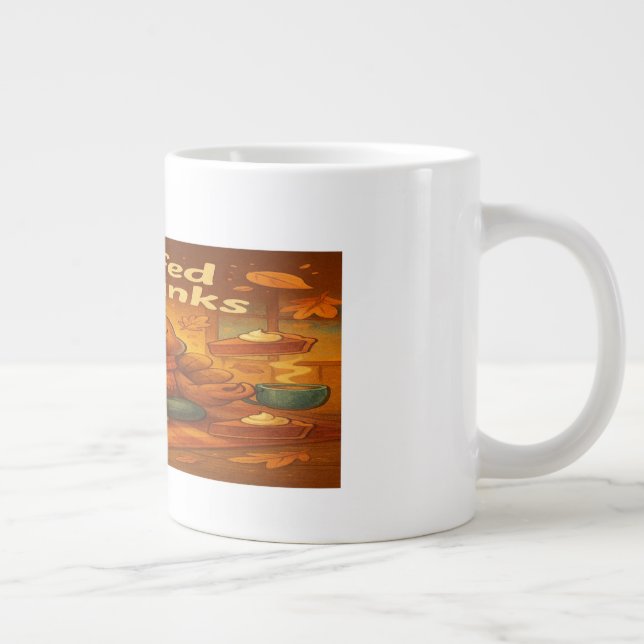 Caneca De Café Grande Gratitude Turkey Mug- Feast on Meaning (Direita)