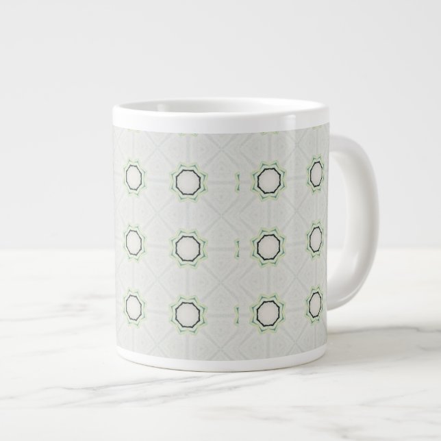 Caneca De Café Grande Green Serene Bloom (Frente Esquerda)