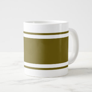 Caneca De Café Grande Greve de Corrida Verde Ouro Clássica Moderna