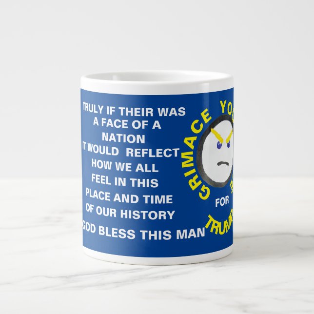 CANECA DE CAFÉ GRANDE GRIMACE PARA TRUMP MUG 20 OZ (Frente)