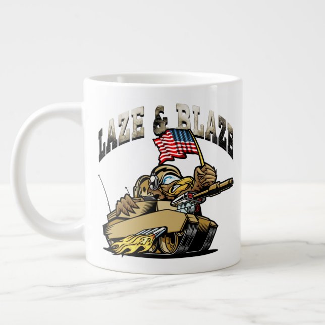 Caneca De Café Grande GRITAR A LAZE E BLAZE 20oz Coffee Mug (Esquerda)