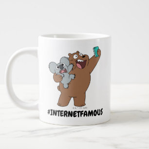 Caneca De Café Grande Grizz & Nom - #InternetFamous